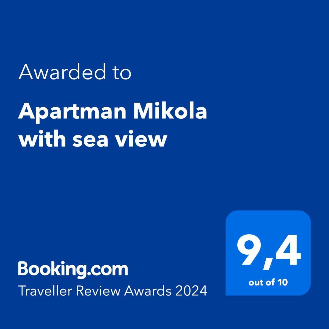 Apartman Mikola With Sea View تروغير المظهر الخارجي الصورة
